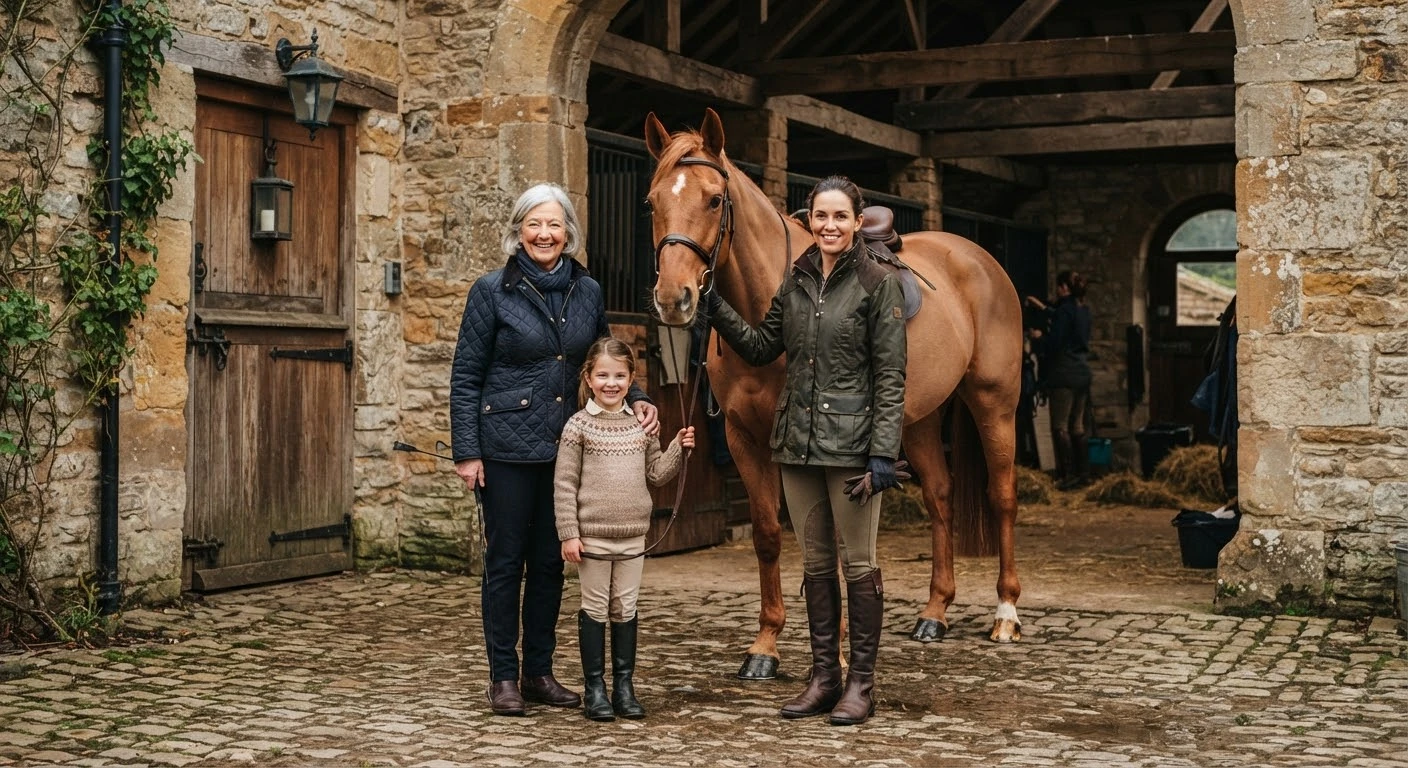 L'équipe du Cavaliers des Monts Brumeux, centre équestre à Laqueuille